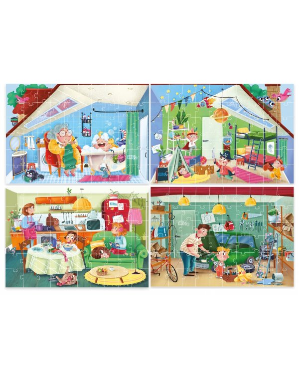 Пазлы Дом. Гараж, 60 элементов