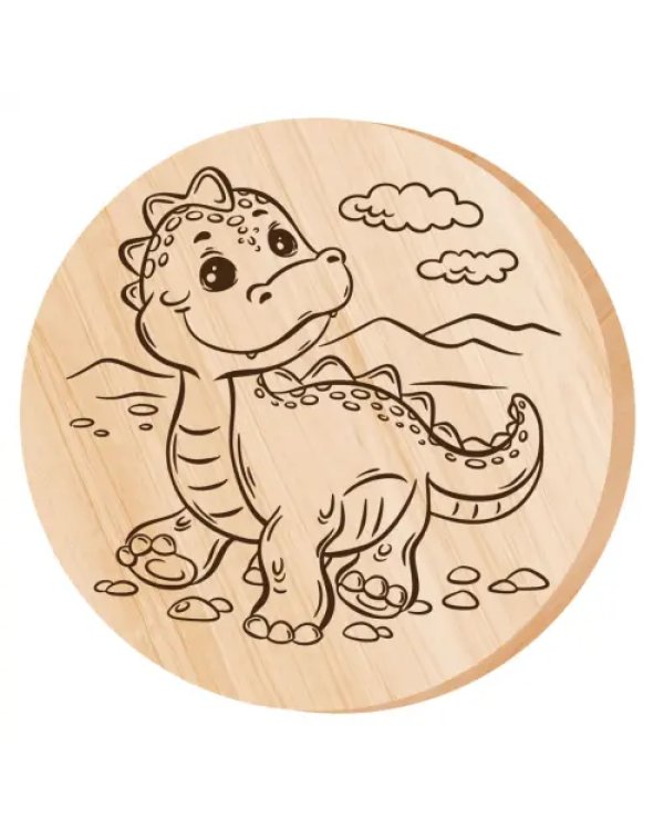 Дощечка для выжигания Динозаврик