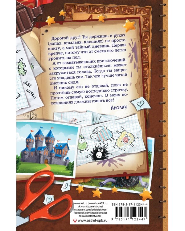 Книга Кролика про Кролика с рисунками и стихами Кролика. Фея-колтунья и волшебный портал