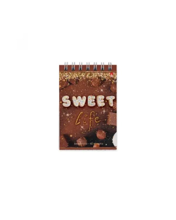 Блокнот Sweet Life, 40 листов, клетка, А7, в ассортименте