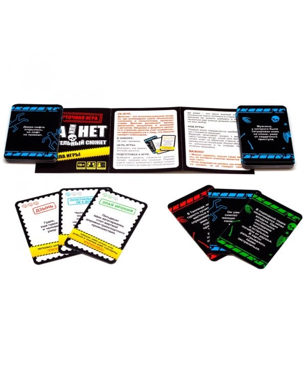 Да или нет. Смертельный сюжет. Карточная игра. 18+