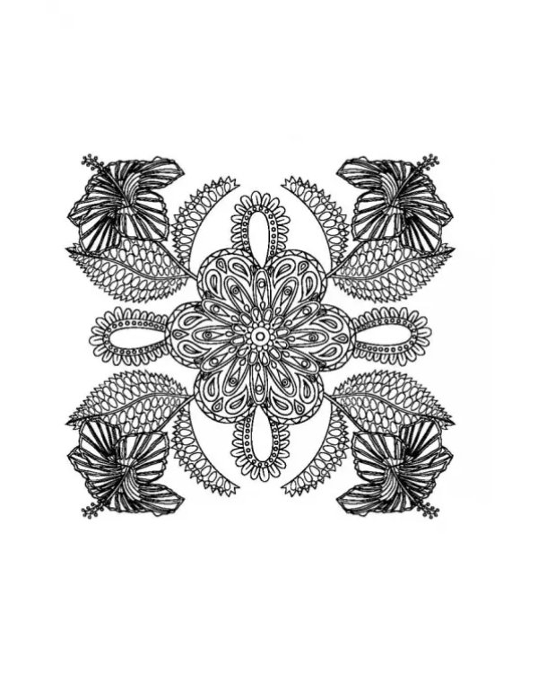 В цветочном вальсе. Открытки-раскраски