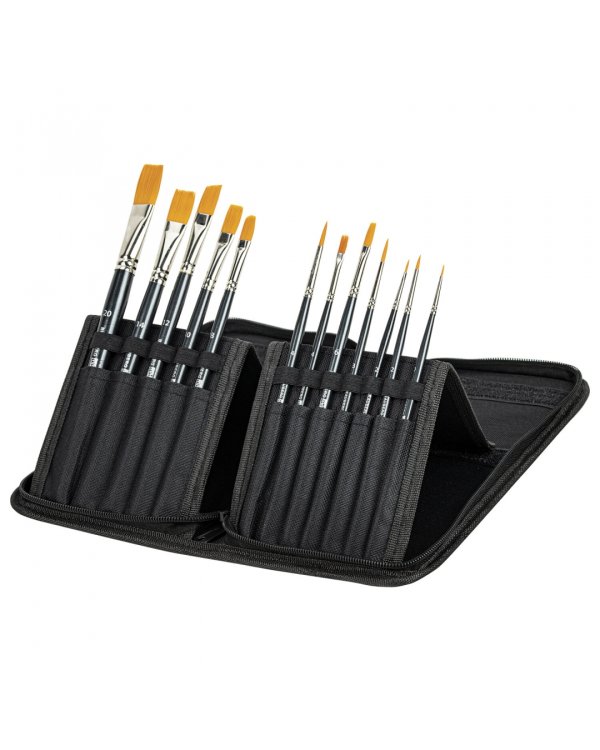 Кисти художественные Art Classic, № 0-20, 12 штук, синтетика