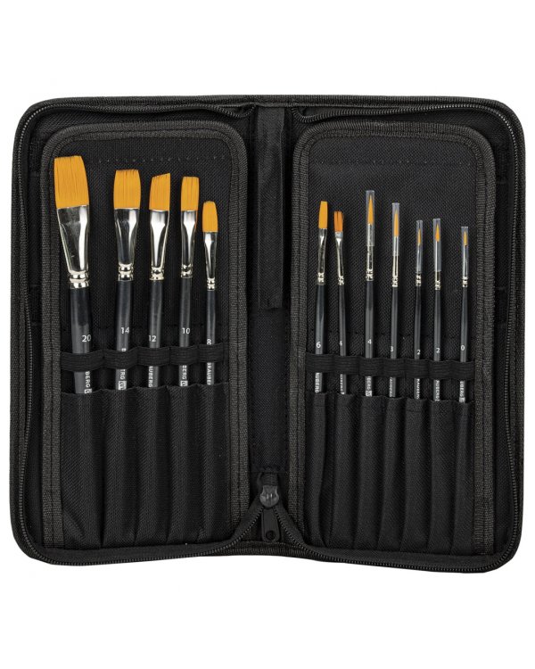 Кисти художественные Art Classic, № 0-20, 12 штук, синтетика