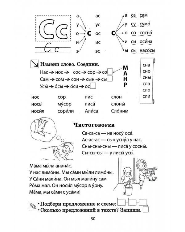 Тренажёр для формирования навыка чтения. 1 класс