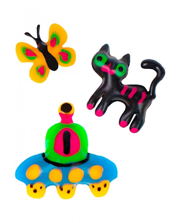 Космокотики. Большой набор для создания 3D фигурок из цветного геля