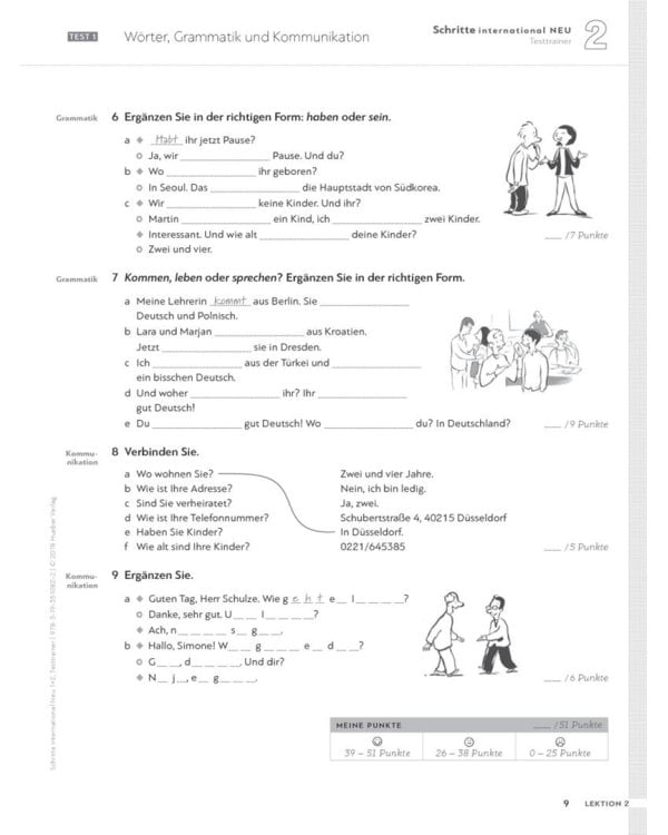 Schritte international Neu 1+2. Testtrainer mit Audio-CD. Kopiervorlagen. Deutsch als Fremdsprache