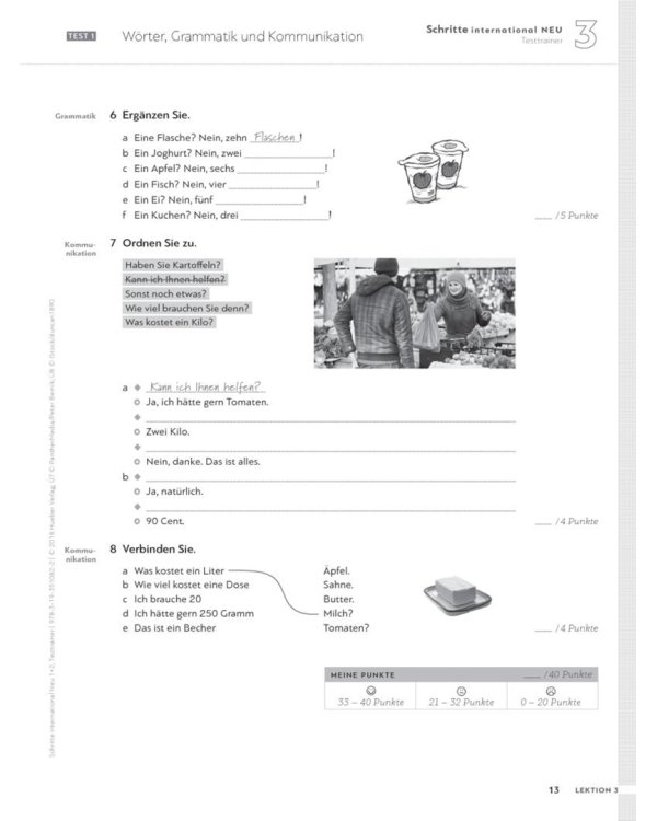 Schritte international Neu 1+2. Testtrainer mit Audio-CD. Kopiervorlagen. Deutsch als Fremdsprache