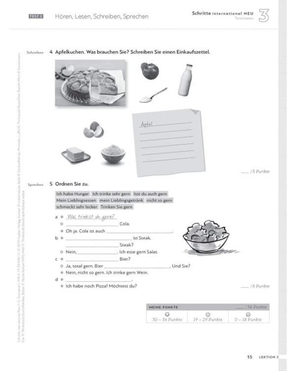 Schritte international Neu 1+2. Testtrainer mit Audio-CD. Kopiervorlagen. Deutsch als Fremdsprache