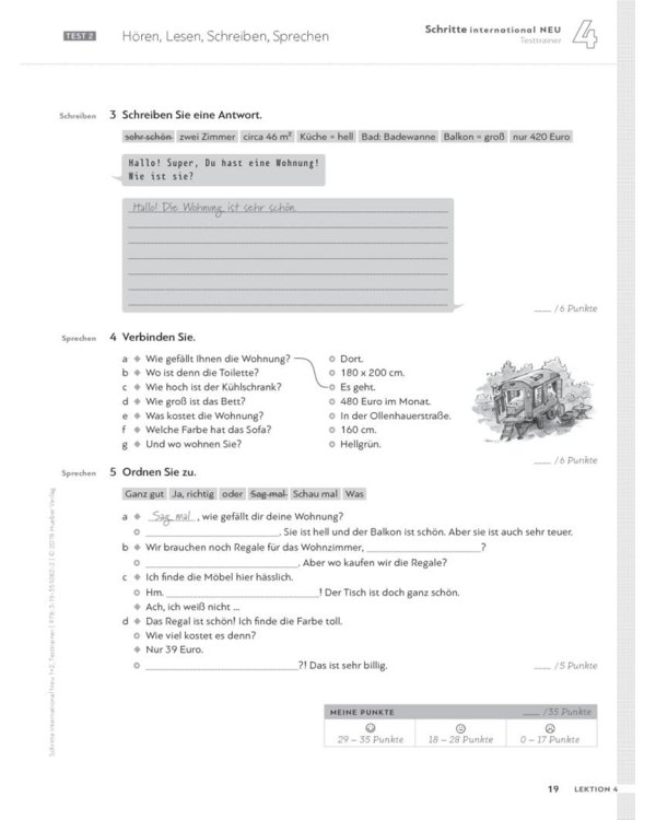 Schritte international Neu 1+2. Testtrainer mit Audio-CD. Kopiervorlagen. Deutsch als Fremdsprache