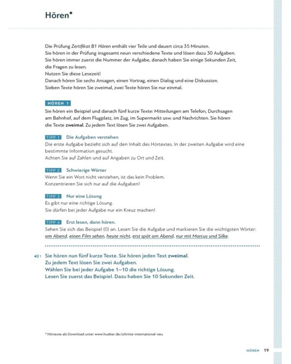 Schritte international Neu 5+6. Prüfungsheft Zertifikat B1 mit Audios online