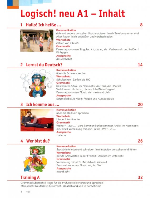 Logisch! neu A1. Deutsch für Jugendliche. Kursbuch mit Audios