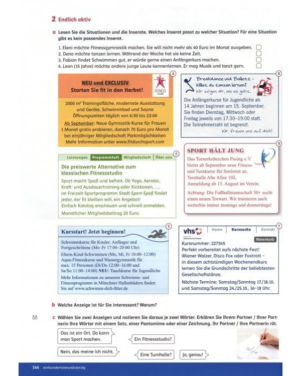 Linie 1. B1.2. Deutsch in Alltag und Beruf. Kurs- und Ubungsbuch mit Audios und Videos online