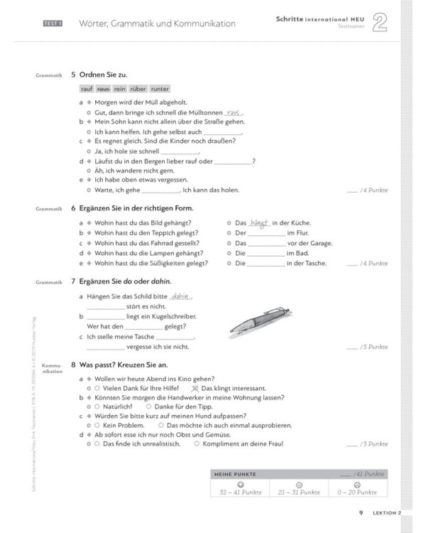 Schritte international Neu 3+4. Testtrainer mit Audio-CD. Kopiervorlagen. Deutsch als Fremdsprache