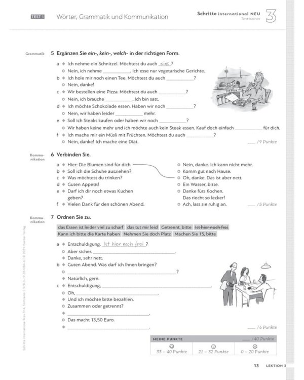 Schritte international Neu 3+4. Testtrainer mit Audio-CD. Kopiervorlagen. Deutsch als Fremdsprache