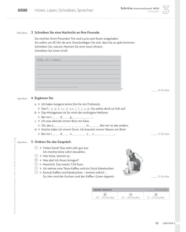 Schritte international Neu 3+4. Testtrainer mit Audio-CD. Kopiervorlagen. Deutsch als Fremdsprache