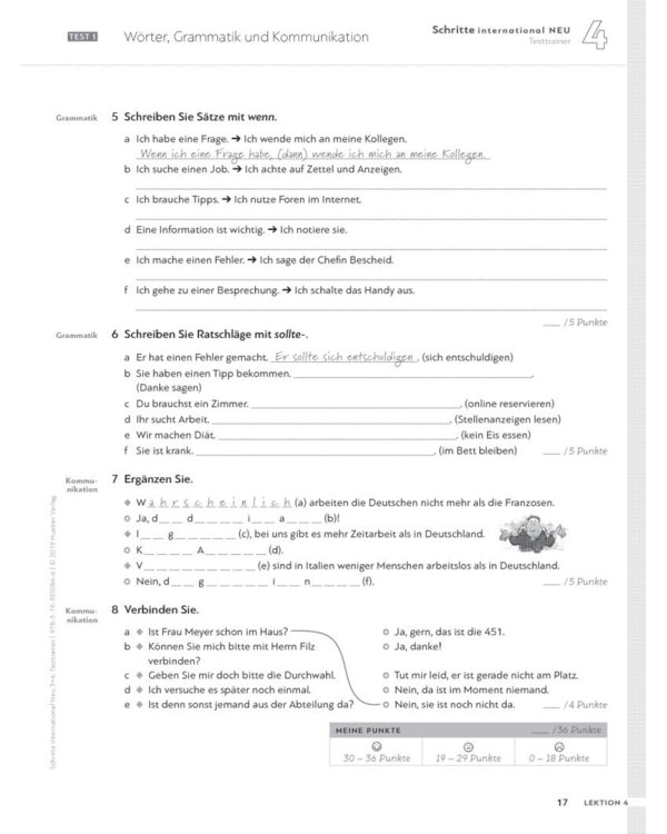 Schritte international Neu 3+4. Testtrainer mit Audio-CD. Kopiervorlagen. Deutsch als Fremdsprache