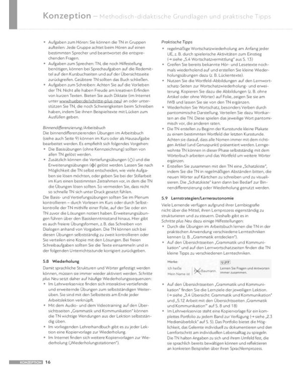 Schritte plus Neu 1. Lehrerhandbuch. Deutsch als Zweitsprache