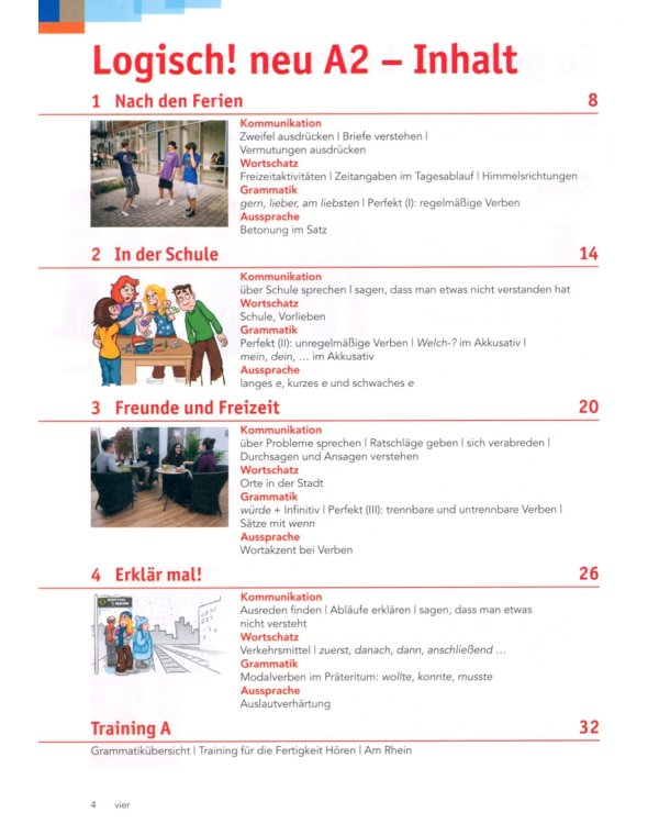 Logisch! neu A2. Deutsch für Jugendliche. Kursbuch mit Audios