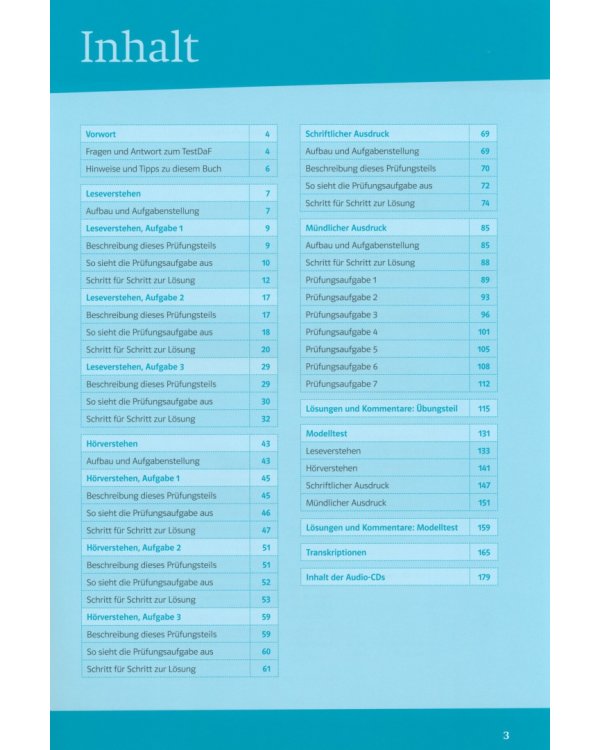 Mit Erfolg zum TestDaF. Übungs- und Testbuch + 2 Audio-CDs