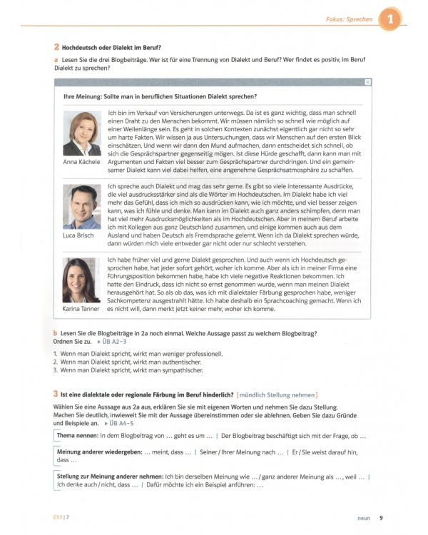 Kompass DaF C1. Deutsch für Studium und Beruf. Kurs- und Übungsbuch mit Audios und Videos