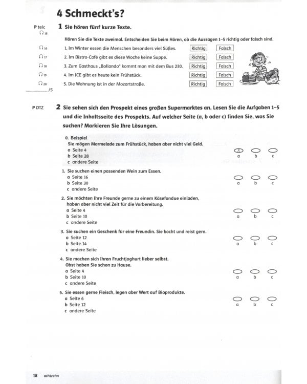 Linie 1. B1. Deutsch in Alltag und Beruf. Testheft mit Prufungsvorbereitung und Audio-CD