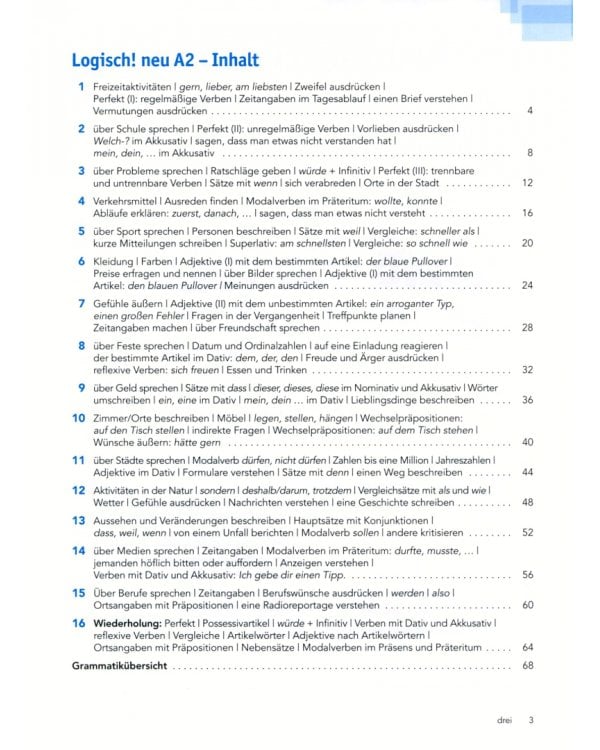 Logisch! neu A2. Deutsch für Jugendliche. Intensivtrainer