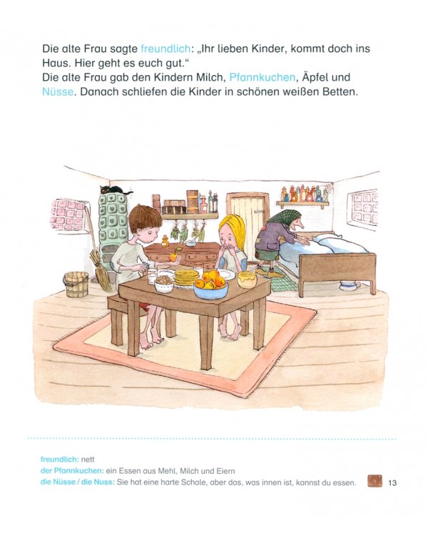 Hänsel und Gretel für Kinder mit Grundkenntnissen Deutsch + Online-Angebot