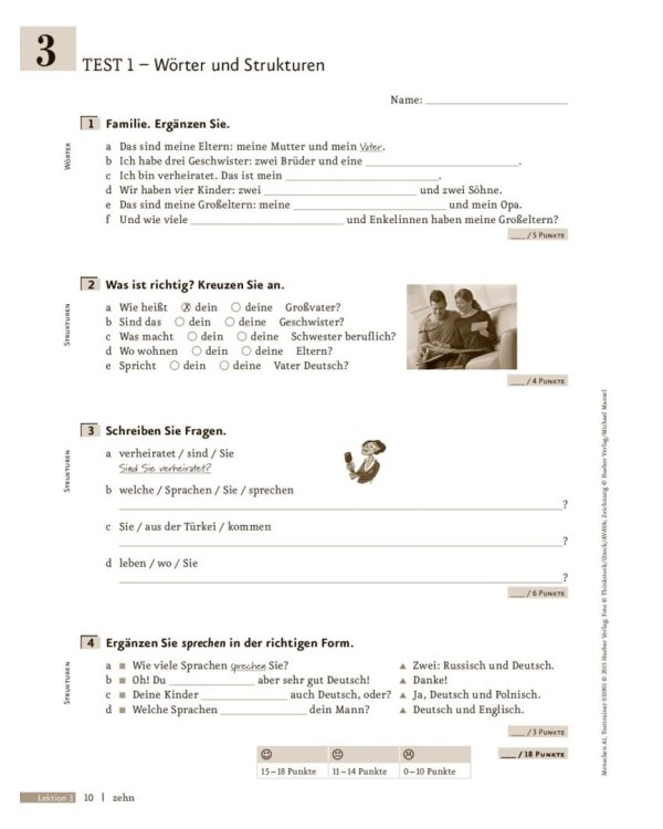 Menschen A1. Testtrainer mit Audio-CD. Kopiervorlage. Deutsch als Fremdsprache