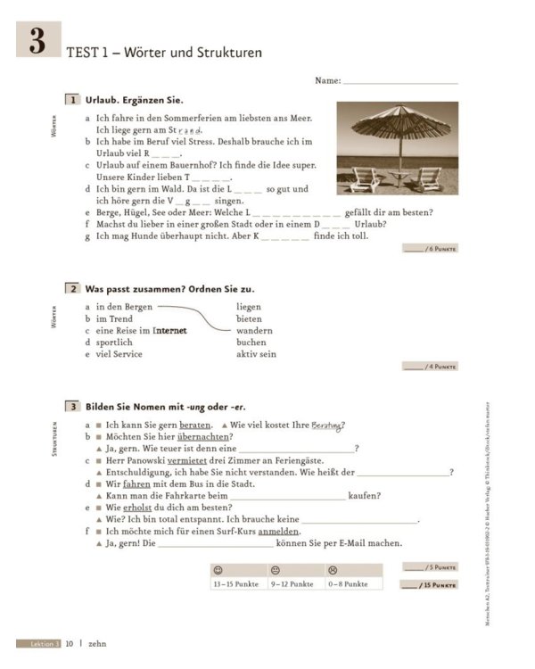 Menschen A2. Testtrainer mit Audio-CD. Kopiervorlage. Deutsch als Fremdsprache