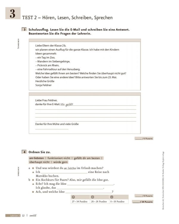 Menschen A2. Testtrainer mit Audio-CD. Kopiervorlage. Deutsch als Fremdsprache