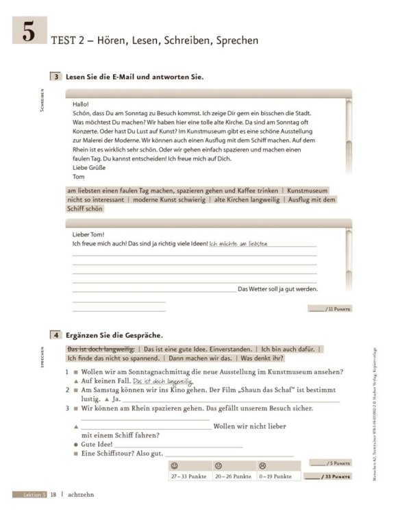 Menschen A2. Testtrainer mit Audio-CD. Kopiervorlage. Deutsch als Fremdsprache