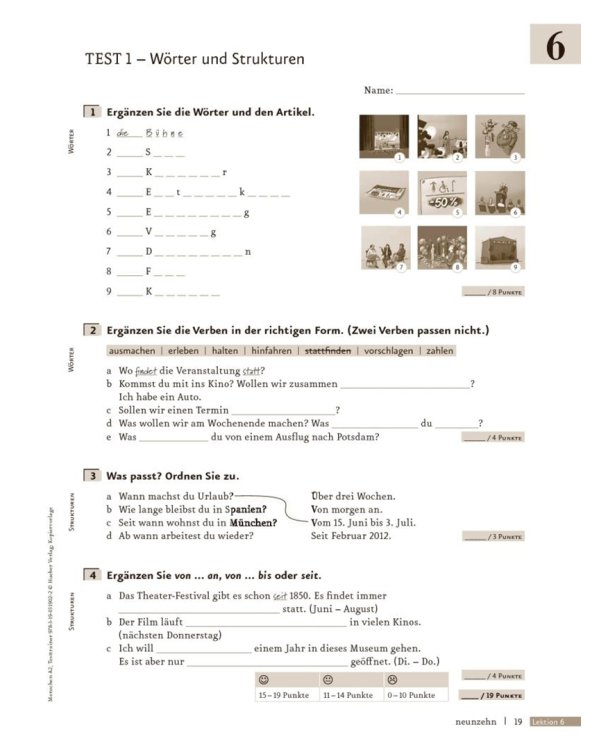 Menschen A2. Testtrainer mit Audio-CD. Kopiervorlage. Deutsch als Fremdsprache