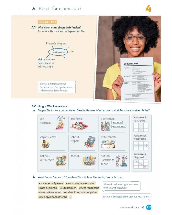 Schritt für Schritt zum DTZ. Kursbuch + Arbeitsbuch. Deutsch als Zweitsprache