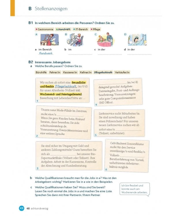 Schritt für Schritt zum DTZ. Kursbuch + Arbeitsbuch. Deutsch als Zweitsprache