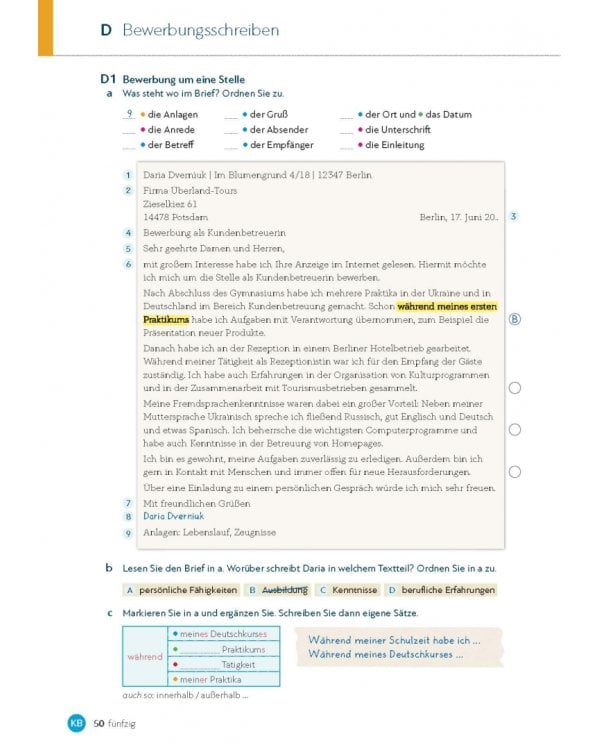 Schritt für Schritt zum DTZ. Kursbuch + Arbeitsbuch. Deutsch als Zweitsprache