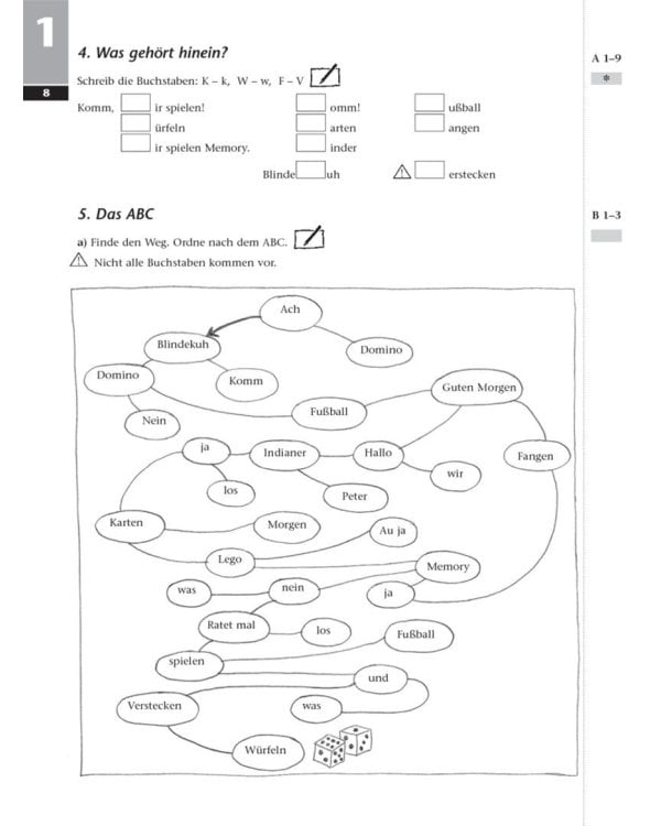 Tamburin 1. Arbeitsbuch. Deutsch für Kinder. Deutsch als Fremdsprache
