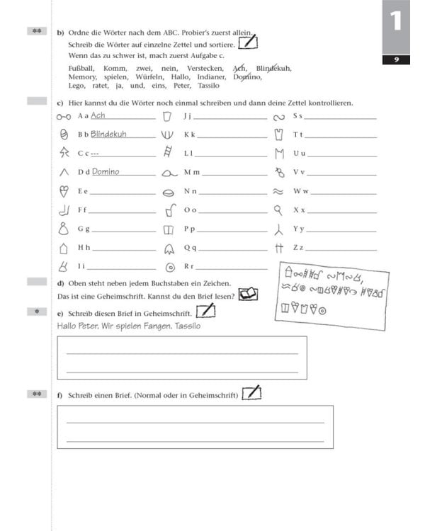 Tamburin 1. Arbeitsbuch. Deutsch für Kinder. Deutsch als Fremdsprache