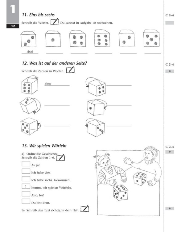 Tamburin 1. Arbeitsbuch. Deutsch für Kinder. Deutsch als Fremdsprache