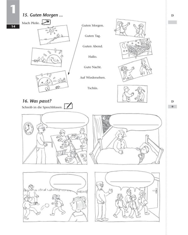 Tamburin 1. Arbeitsbuch. Deutsch für Kinder. Deutsch als Fremdsprache