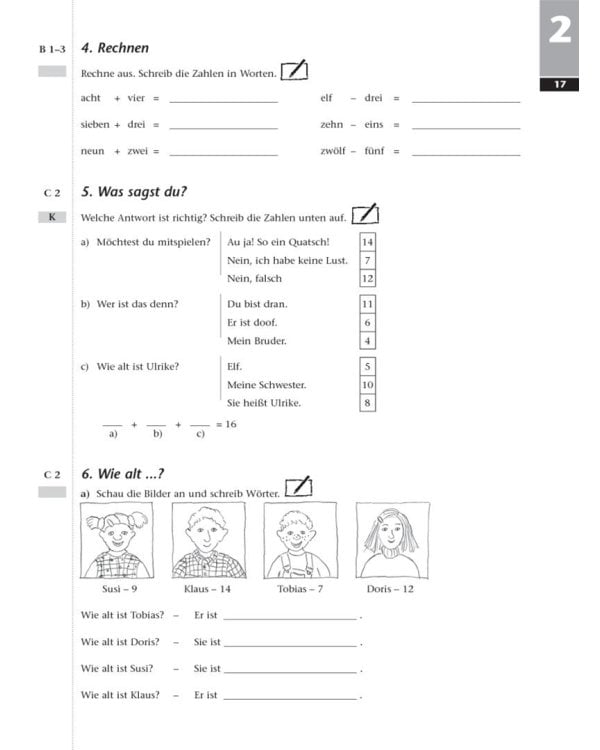 Tamburin 1. Arbeitsbuch. Deutsch für Kinder. Deutsch als Fremdsprache