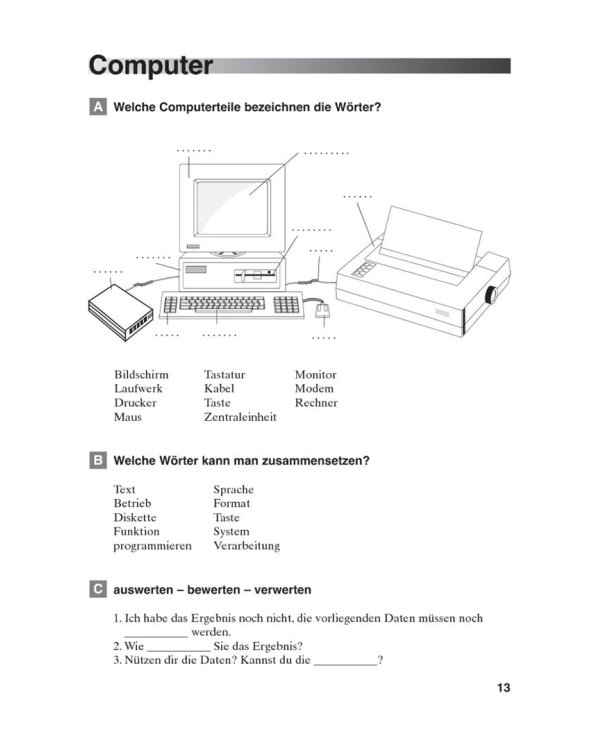 Deutsch uben. Wortschatz und mehr. Übungen für die Mittel- und Oberstufe
