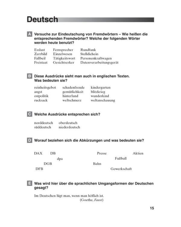 Deutsch uben. Wortschatz und mehr. Übungen für die Mittel- und Oberstufe