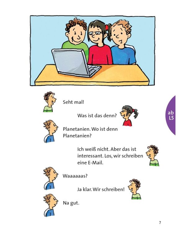 Planetino 1. Besuch aus Planetanien. Leseheft. Deutsch für Kinder. Deutsch als Fremdsprache