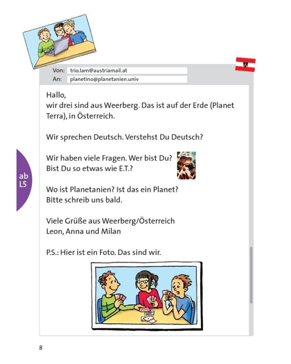 Planetino 1. Besuch aus Planetanien. Leseheft. Deutsch für Kinder. Deutsch als Fremdsprache