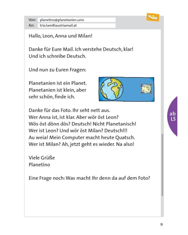 Planetino 1. Besuch aus Planetanien. Leseheft. Deutsch für Kinder. Deutsch als Fremdsprache