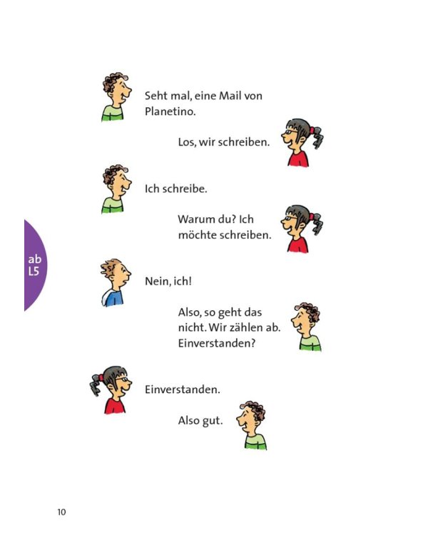 Planetino 1. Besuch aus Planetanien. Leseheft. Deutsch für Kinder. Deutsch als Fremdsprache