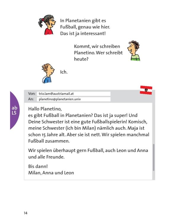 Planetino 1. Besuch aus Planetanien. Leseheft. Deutsch für Kinder. Deutsch als Fremdsprache