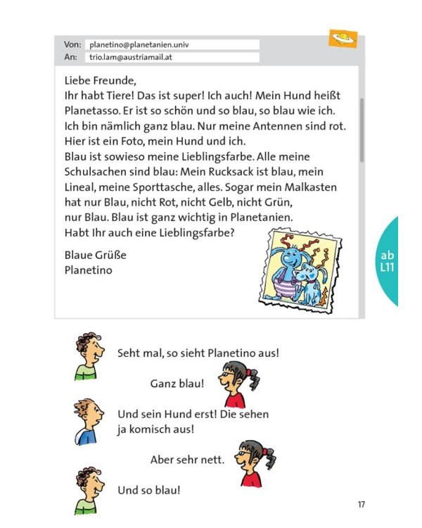 Planetino 1. Besuch aus Planetanien. Leseheft. Deutsch für Kinder. Deutsch als Fremdsprache