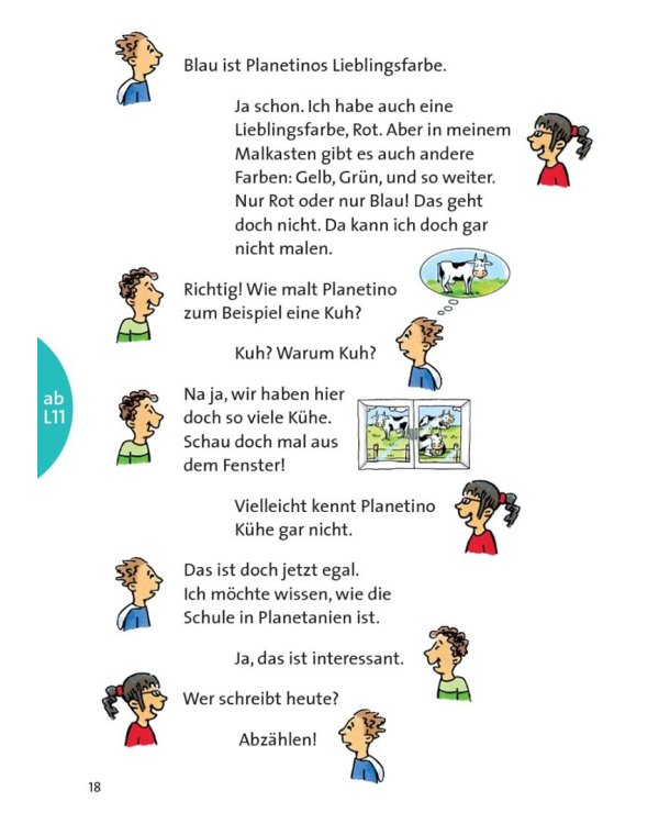 Planetino 1. Besuch aus Planetanien. Leseheft. Deutsch für Kinder. Deutsch als Fremdsprache